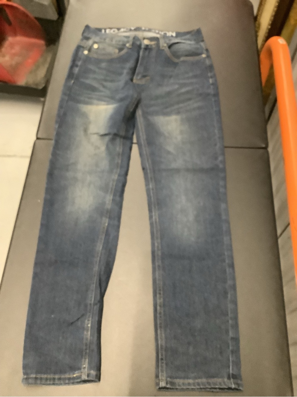 Slim Straight Men's Jeans in Dark Blue